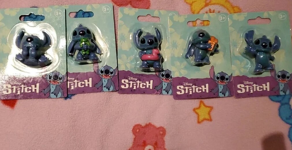 Disney Stitch Mini Figures STITCH New Disney LOT OF 5