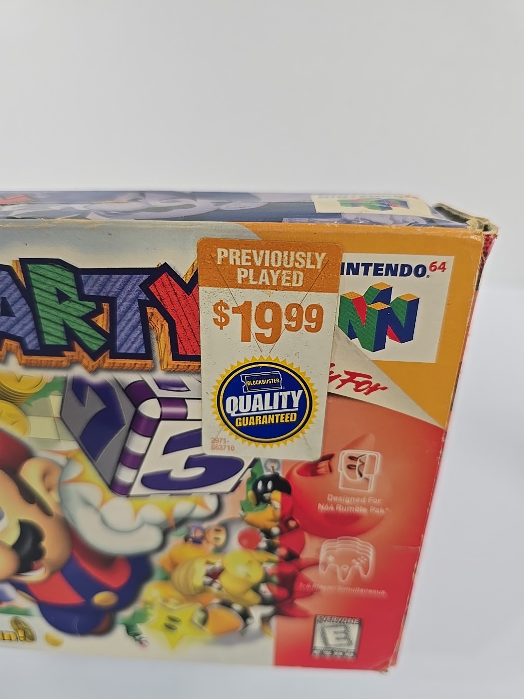 Mario Party 1 Nintendo 64 N64 Complete w/ Manual & Box PROPERTY OF BLOCKBUSTER