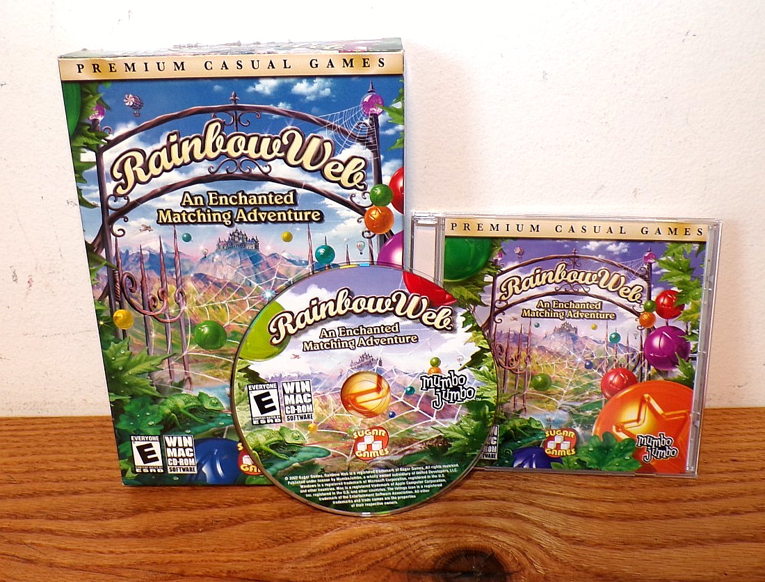 Rainbow Web (Windows/Mac, 2007) Complete Disc, Box, Case, Artwork