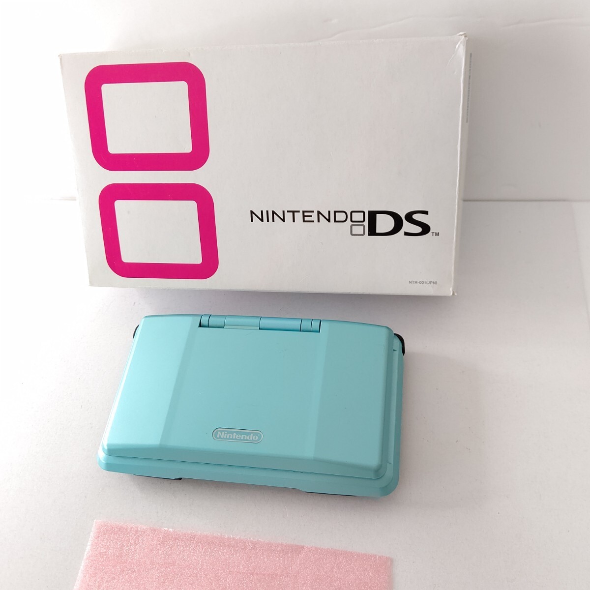 Nintendo NTR-001 Turquoise Blue DS Complete Set Mint JAPAN