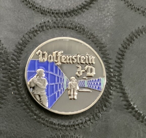 Wolfenstein 3D Collectible Coin- Blue Color