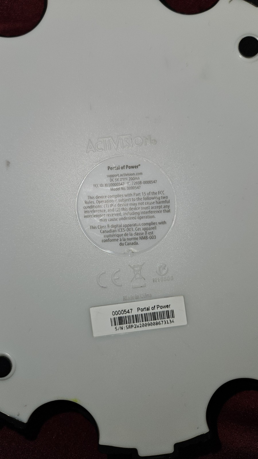 Skylanders Portal of Power Sn: SRP2W2009008673134