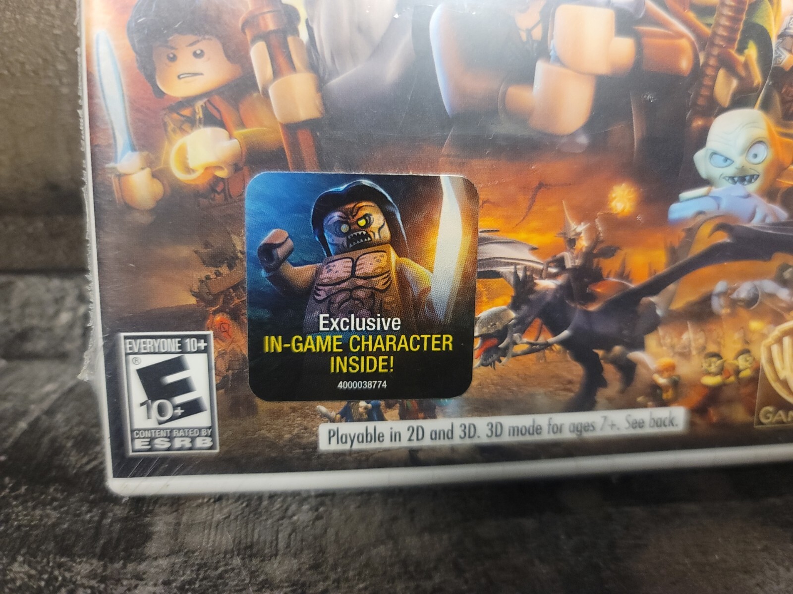 LEGO Lord of the Rings Nintendo 3DS BRAND NEW SEALED Excl In-Game Character RARE