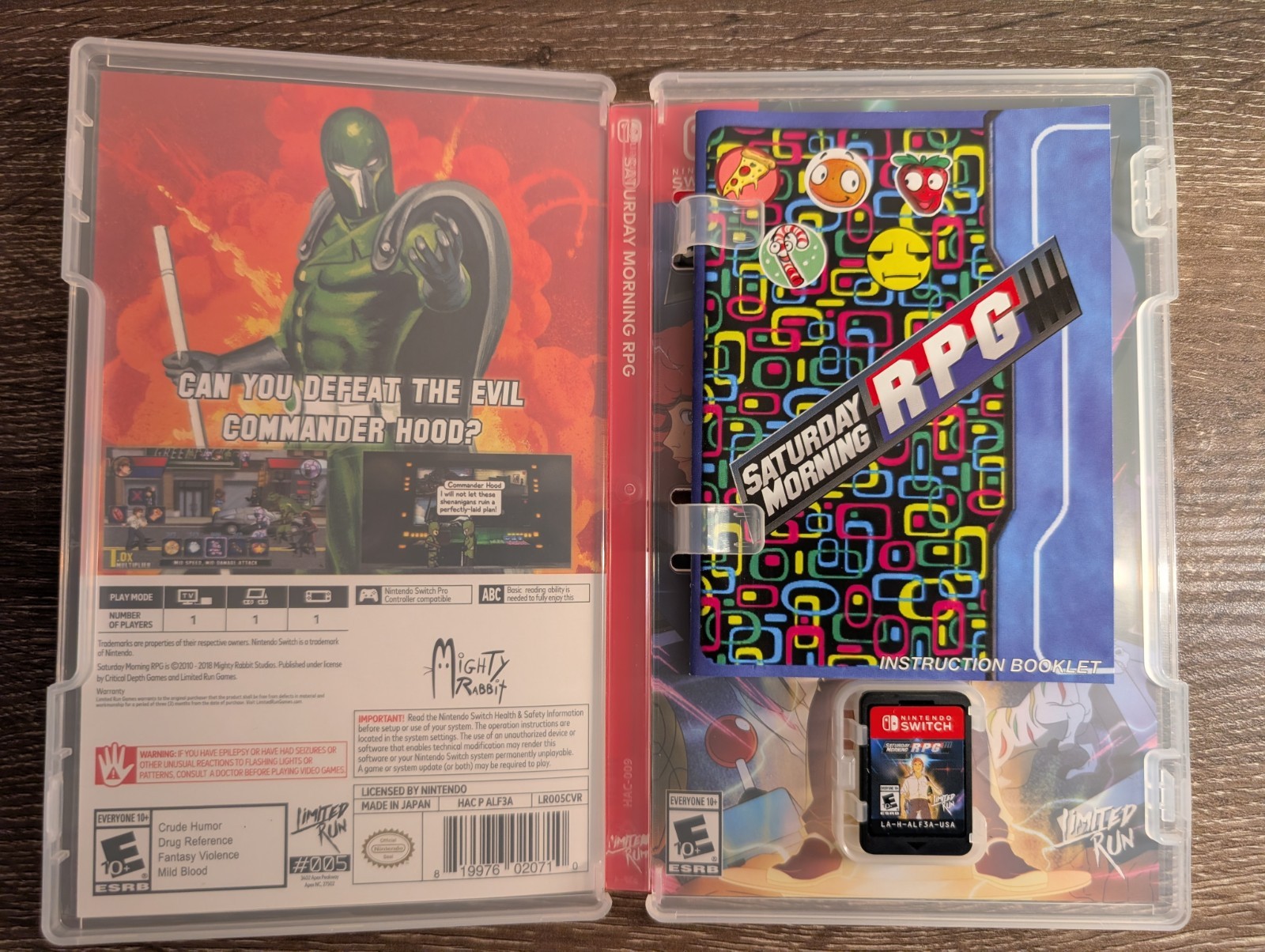 Saturday Morning RPG Nintendo Switch Game US Limited Run 005 Complete CIB Switch
