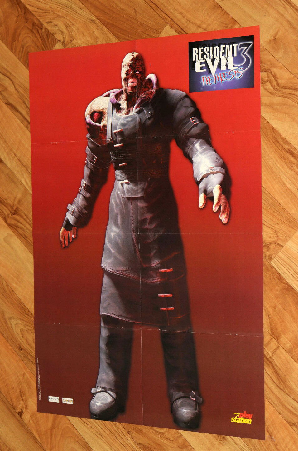 1999 Resident Evil 3 Nemesis Rare Poster 58x80cm Capcom PS1 GameCube