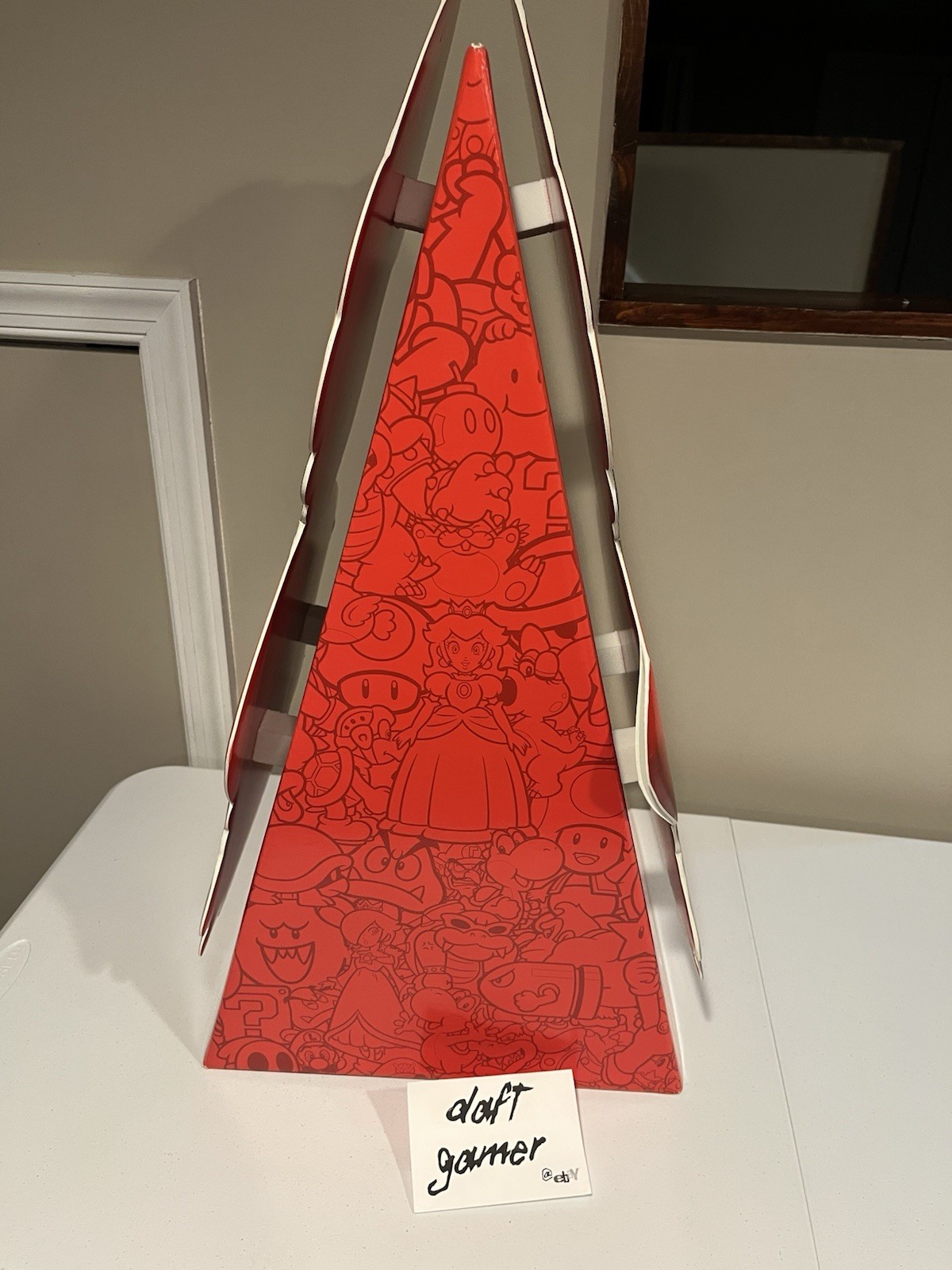 Nintendo Store Display Super Mario Double Sided Retail Sign TOYS R US Kiosk RARE