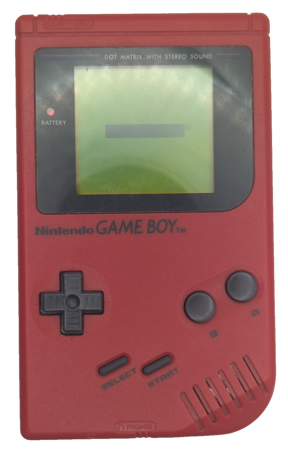 Nintendo Game Boy DMG-01 | Red “Play It Loud!” Original Console – Powers On