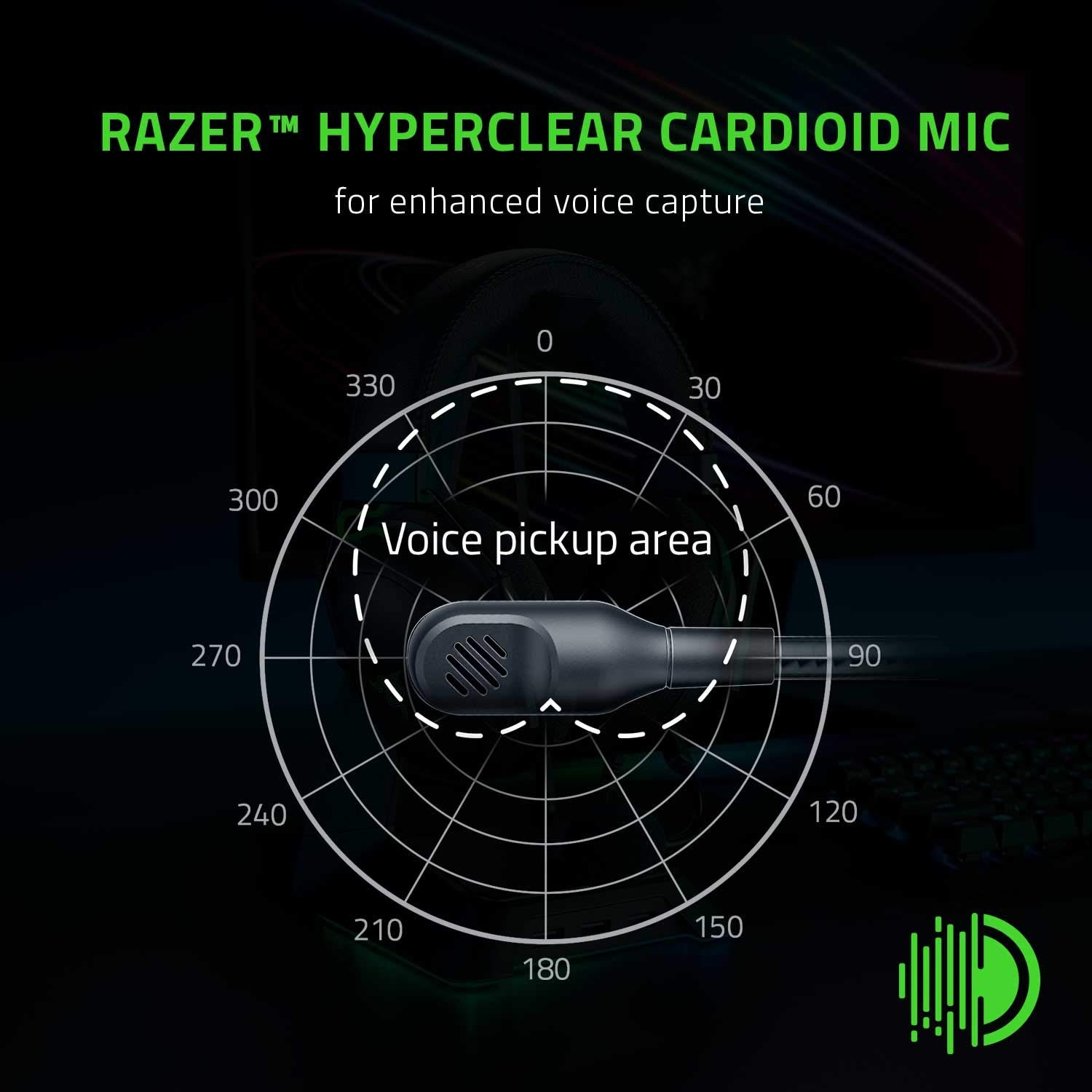 Razer BlackShark V2 X Gaming Headset: 7.1 Surround Sound – 50mm 3.5 mm, Black