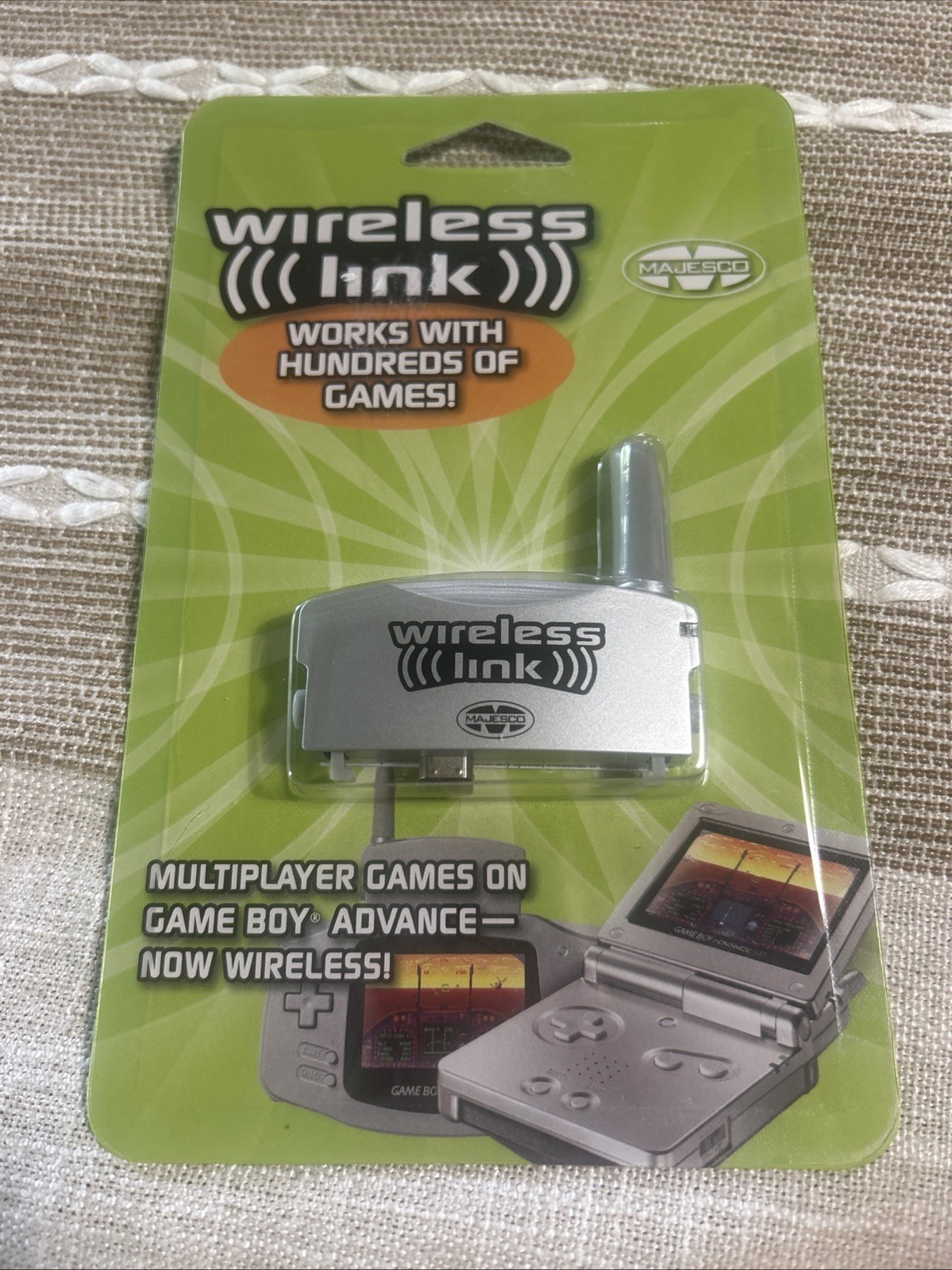 NEW Wireless Link Adapter for GBA GameBoy Advance Majesco 2004 Factory Sealed