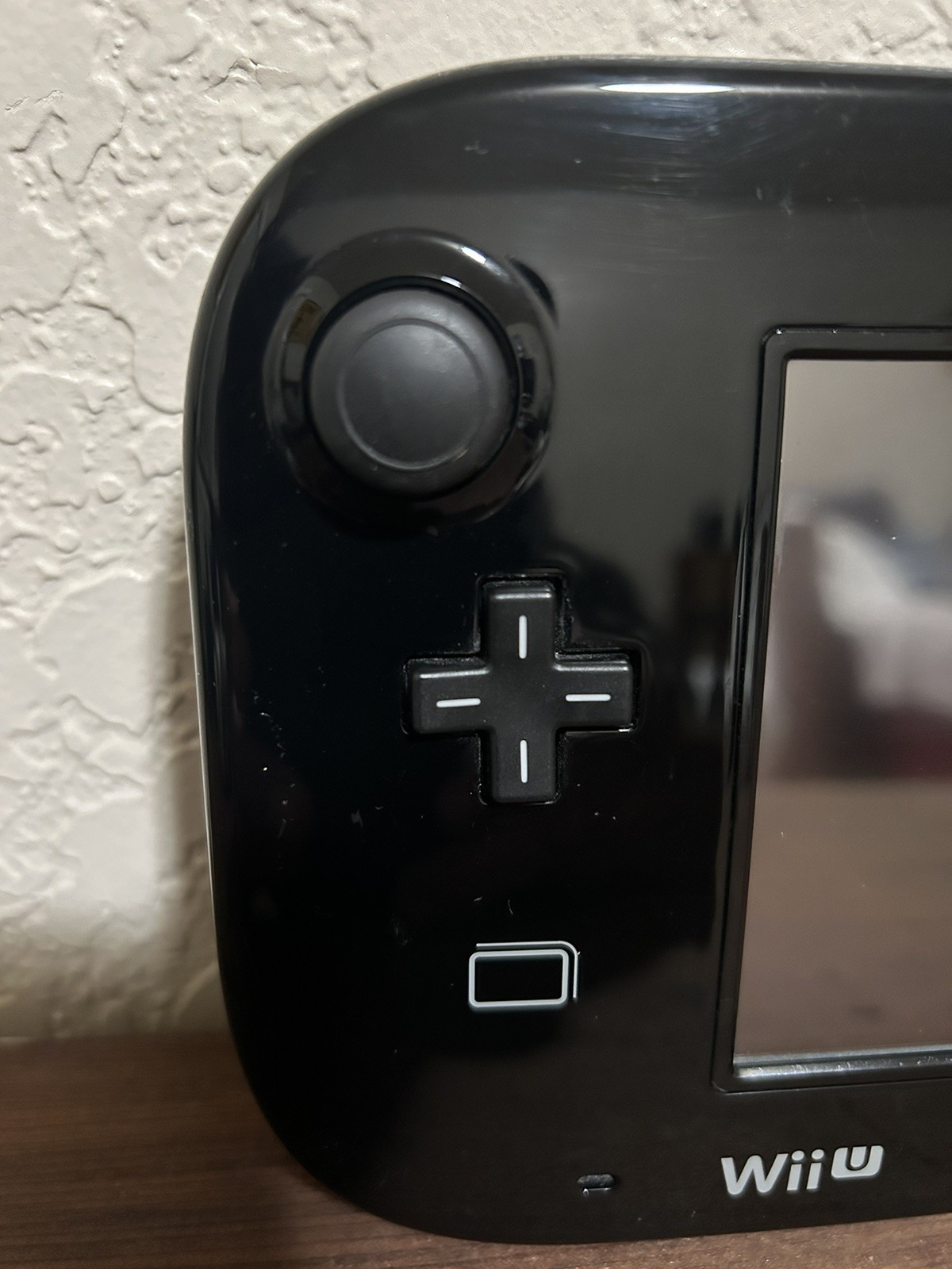WII U GAMEPAD CONTROLLER BLACK with STYLUS WUP-010 GAMEPAD- TESTED WORKING