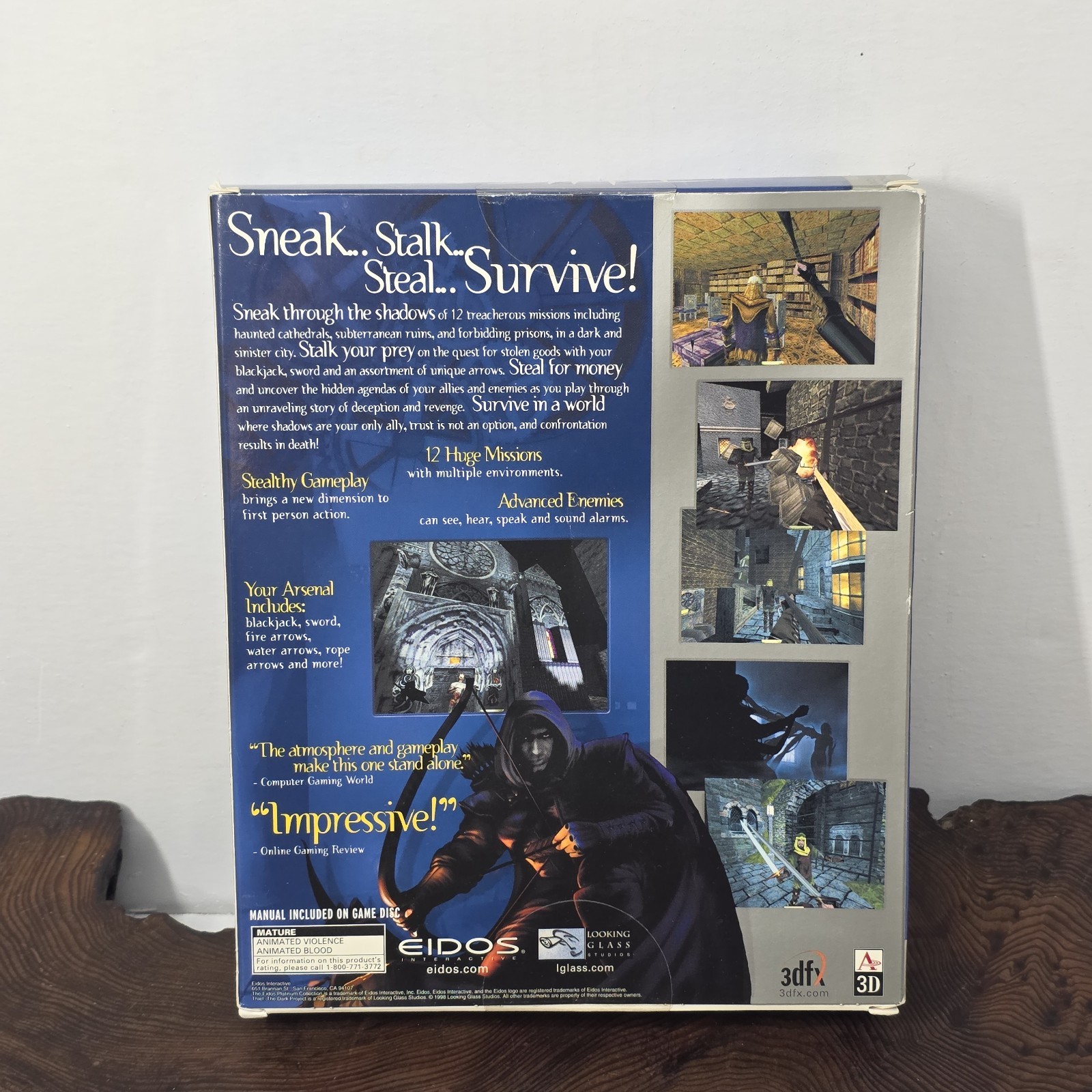 Eidos Computer Wargame Thief – The Dark Project Platinum Collection + Guide