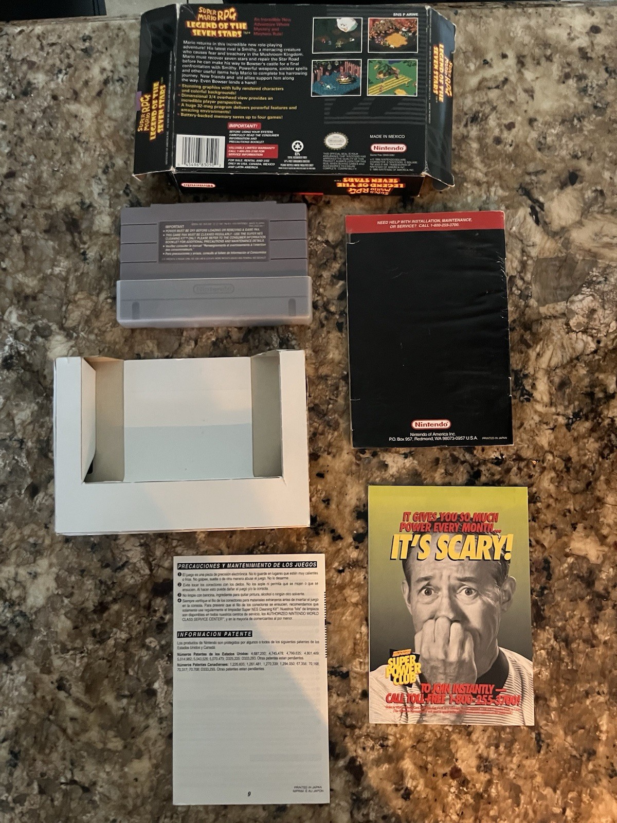 Super Mario RPG: Legend of the Seven Stars Super Nintendo SNES CIB Complete