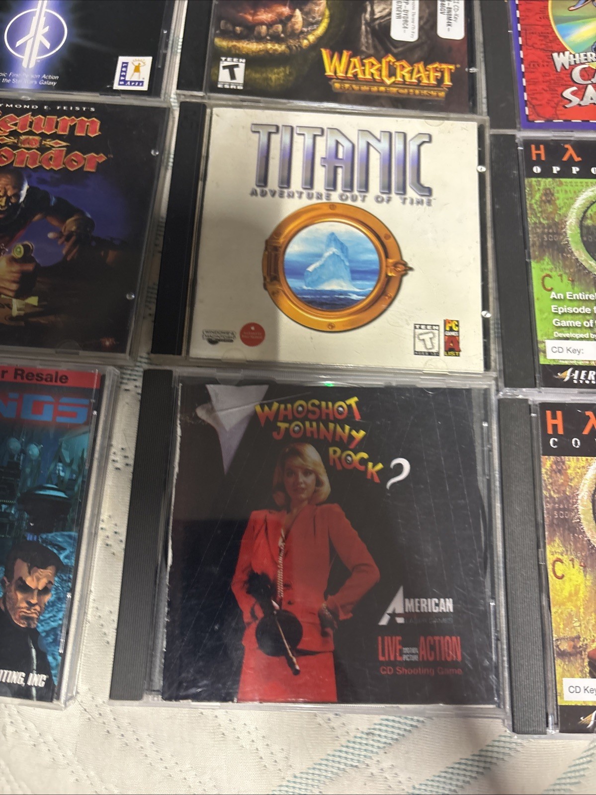 Vintage PC Game Lot Windows 95 98 Sierra Johnny Rock Descent Swat
