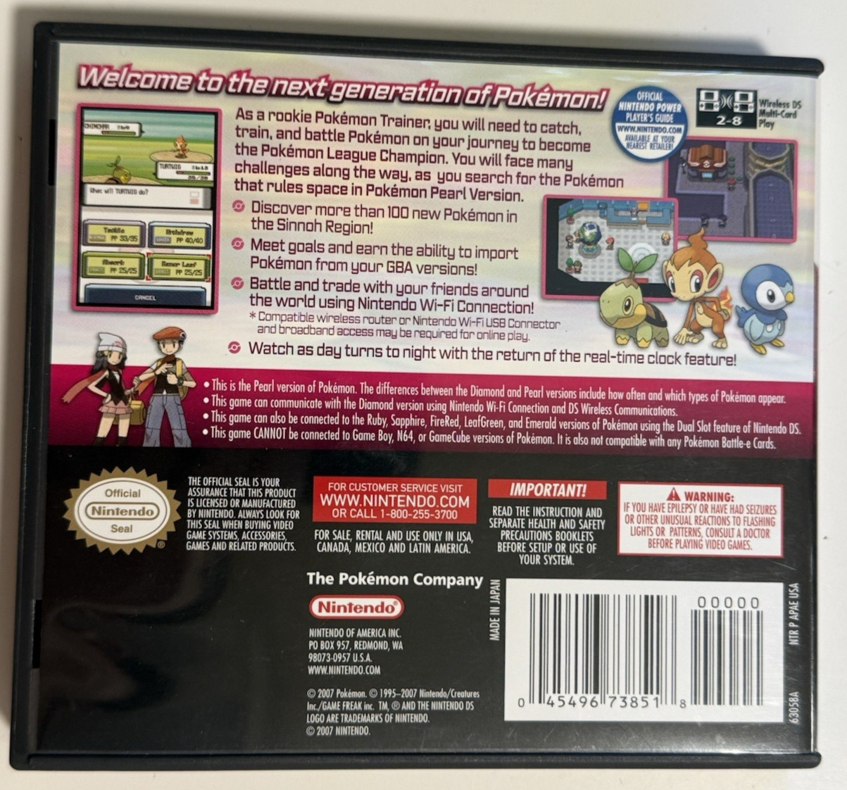 Pokemon DS – Platinum Diamond Pearl Bundle CIB Complete In Box Authentic Tested