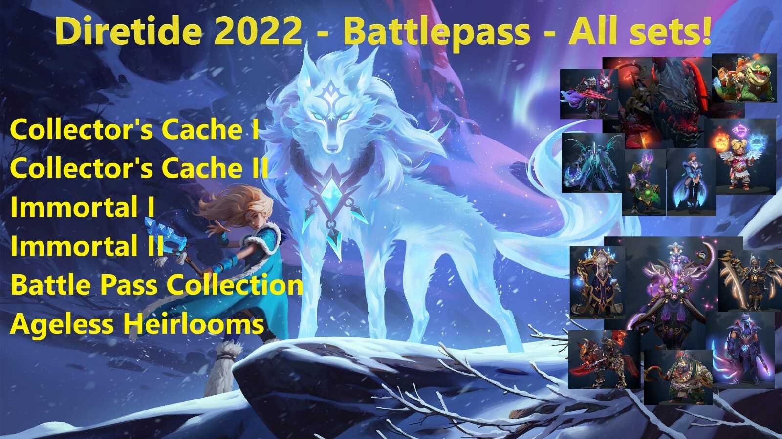Dota 2 – Diretide 2022 – Collectors Cache, Immortals, and Battle Pass sets