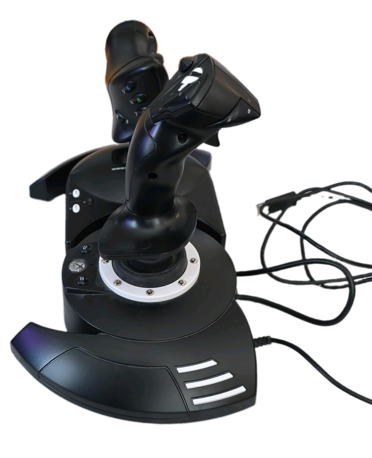 Thrustmaster Wired USB Flight Joystick & Throttle Controller Set, Black