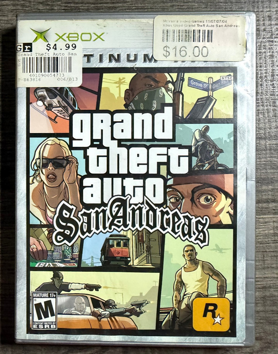 Grand Theft Auto San Andreas (Original Xbox) Plays on Xbox 360 One Series X BC