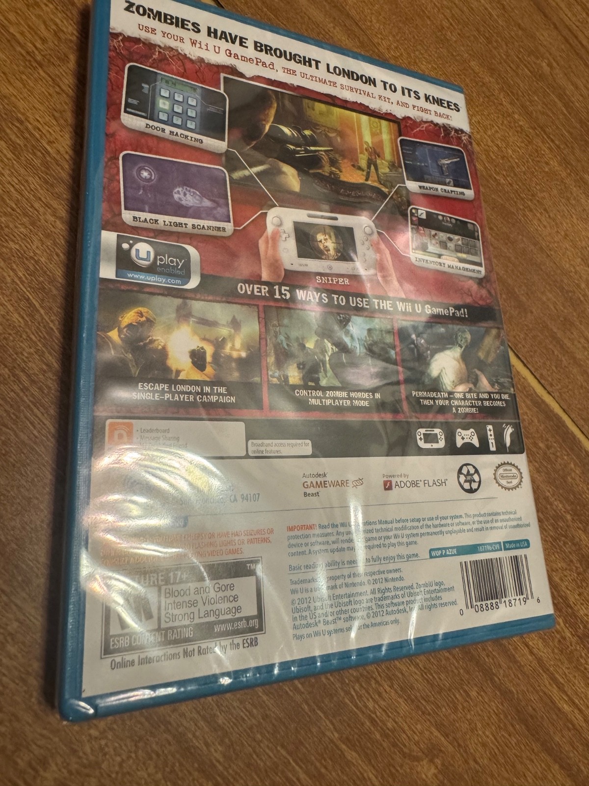 ZombiU + Nintendoland (Nintendo Wii U) OEM SEALED NEW video games Zombi Land