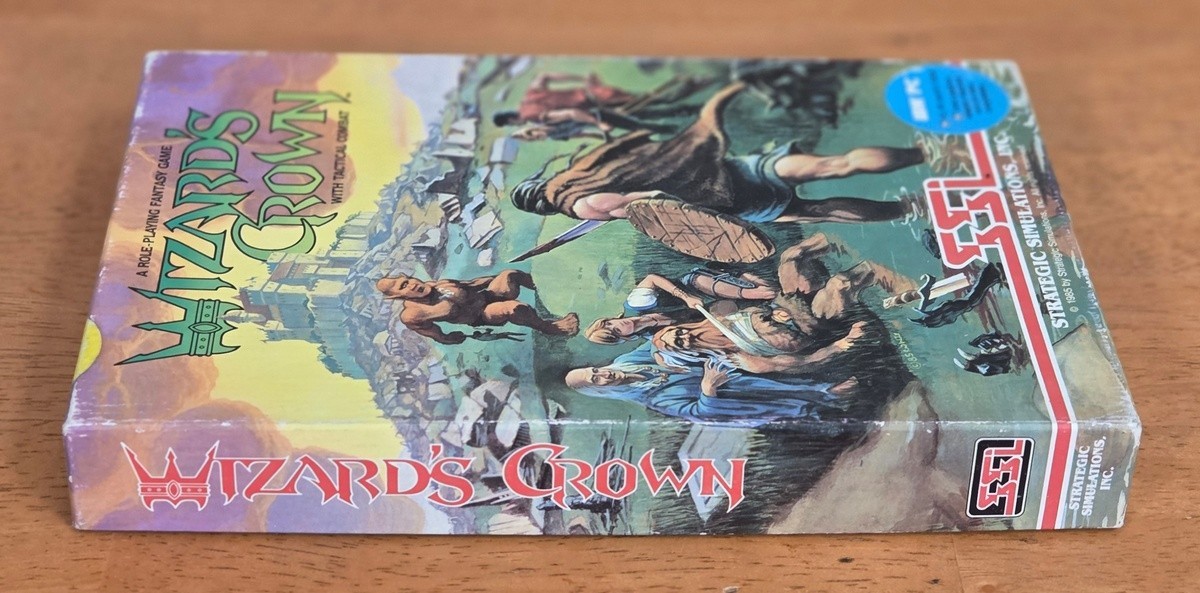 Wizard’s Crown SSI IBM PC Big Box Game 5.25″ Floppy Complete CIB 1987 RPG