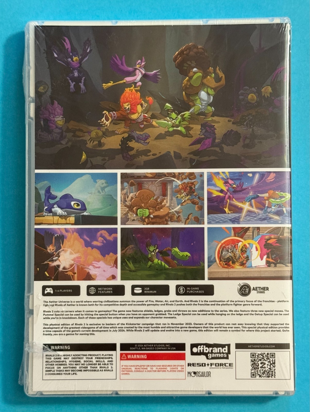Rivals of Aether 2 PC Physical KICKSTARTER EXCLUSIVE w/Soundtrack NEW RARE!