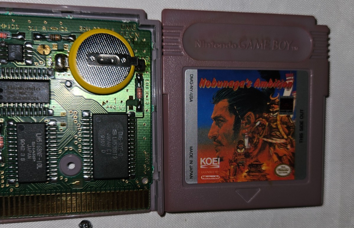 Nobunaga’s Ambition Cartridge Only Authentic Nintendo Game Boy New Battery USA