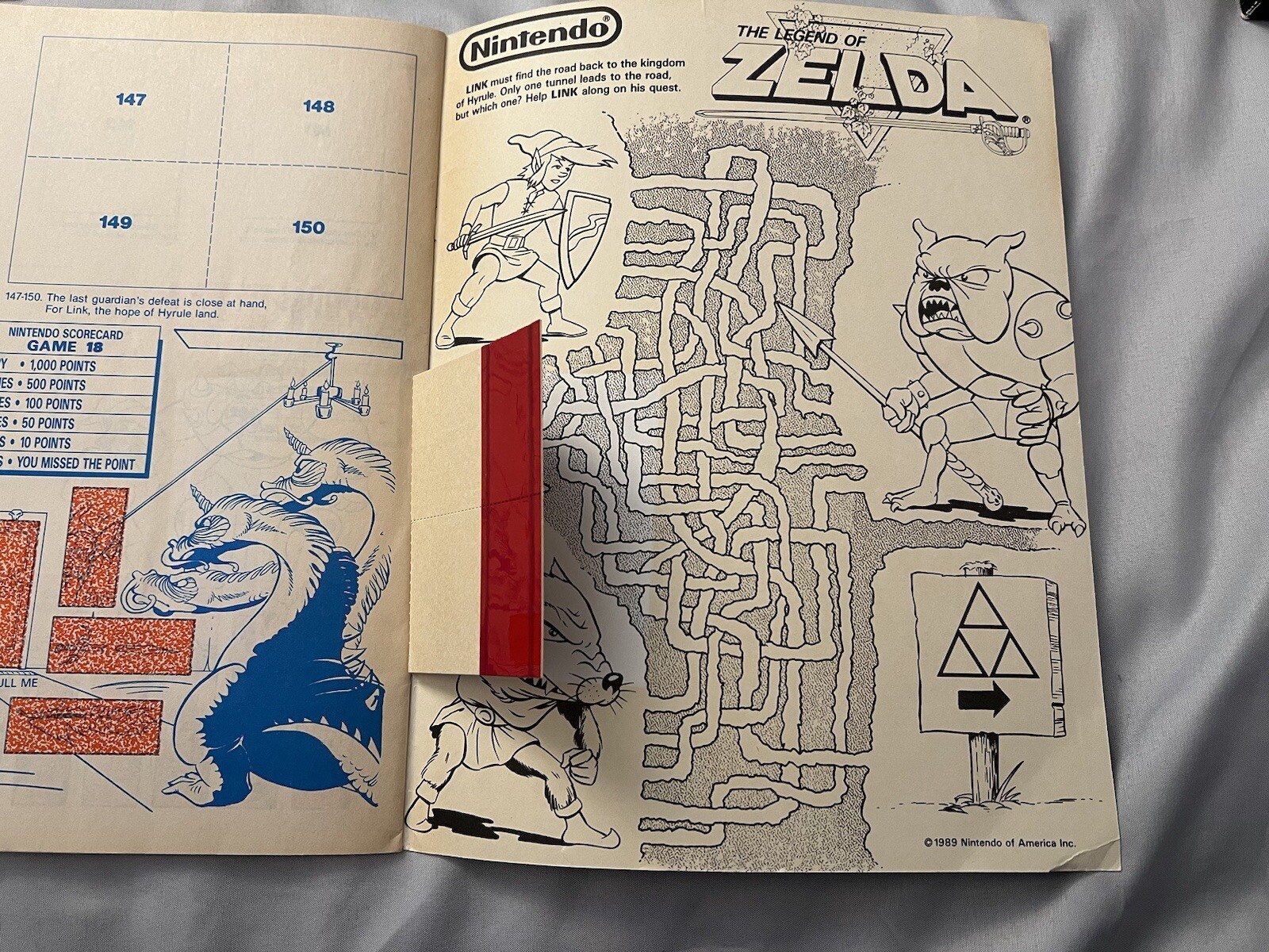 1989 Nintendo Sticker Box and Album Book – Diamond Complete Mario Link Zelda￼