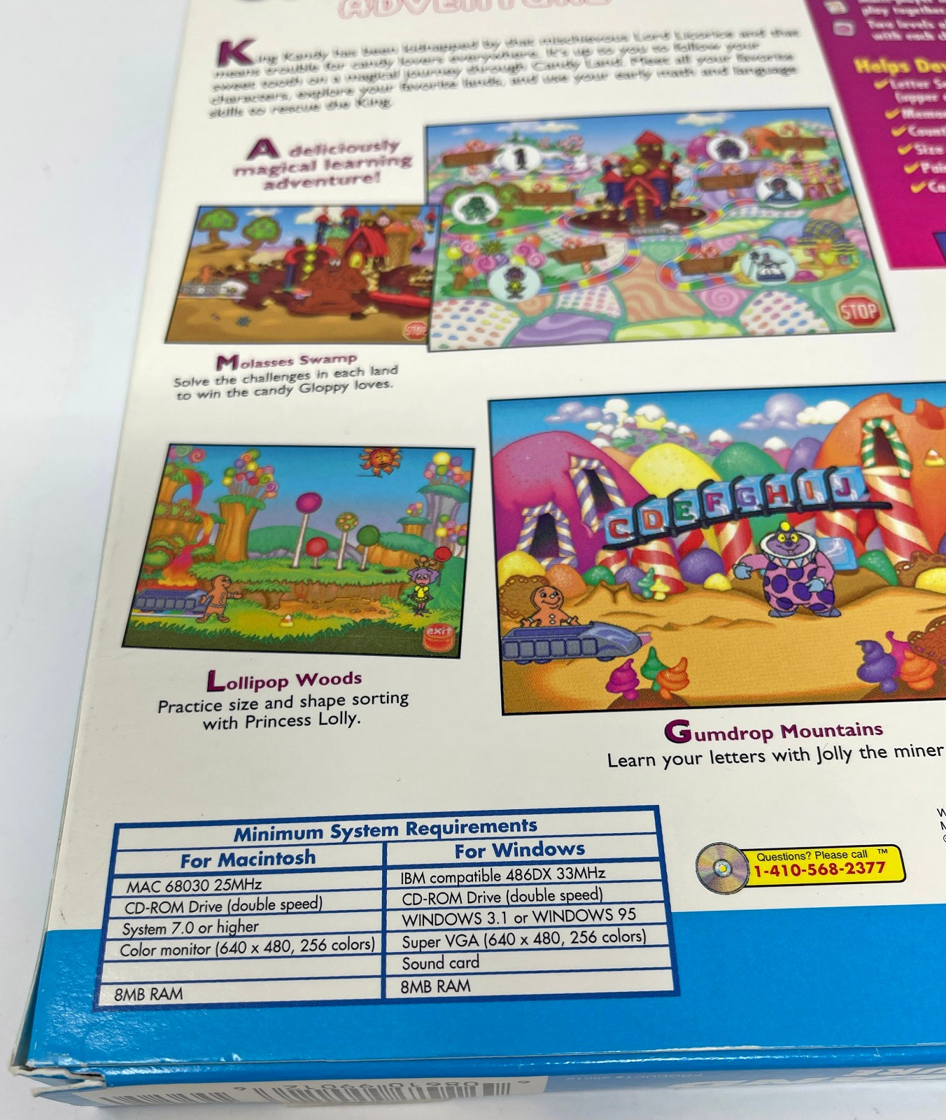 Candy Land Adventure PC CD-ROM Game Windows 95 Used Tested