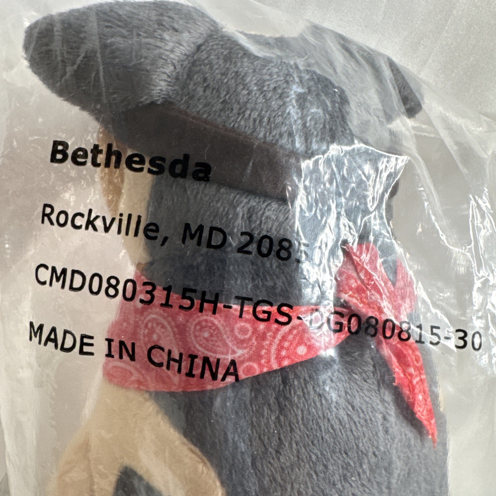 Fallout 4 Dogmeat Sitting Plush Toy Dog Bandana & Goggles 11″ Bethesda 2015 NEW