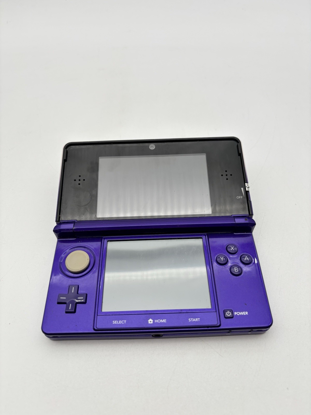 Nintendo 3DS Midnight Purple Handheld Console System Charger Tested & Working