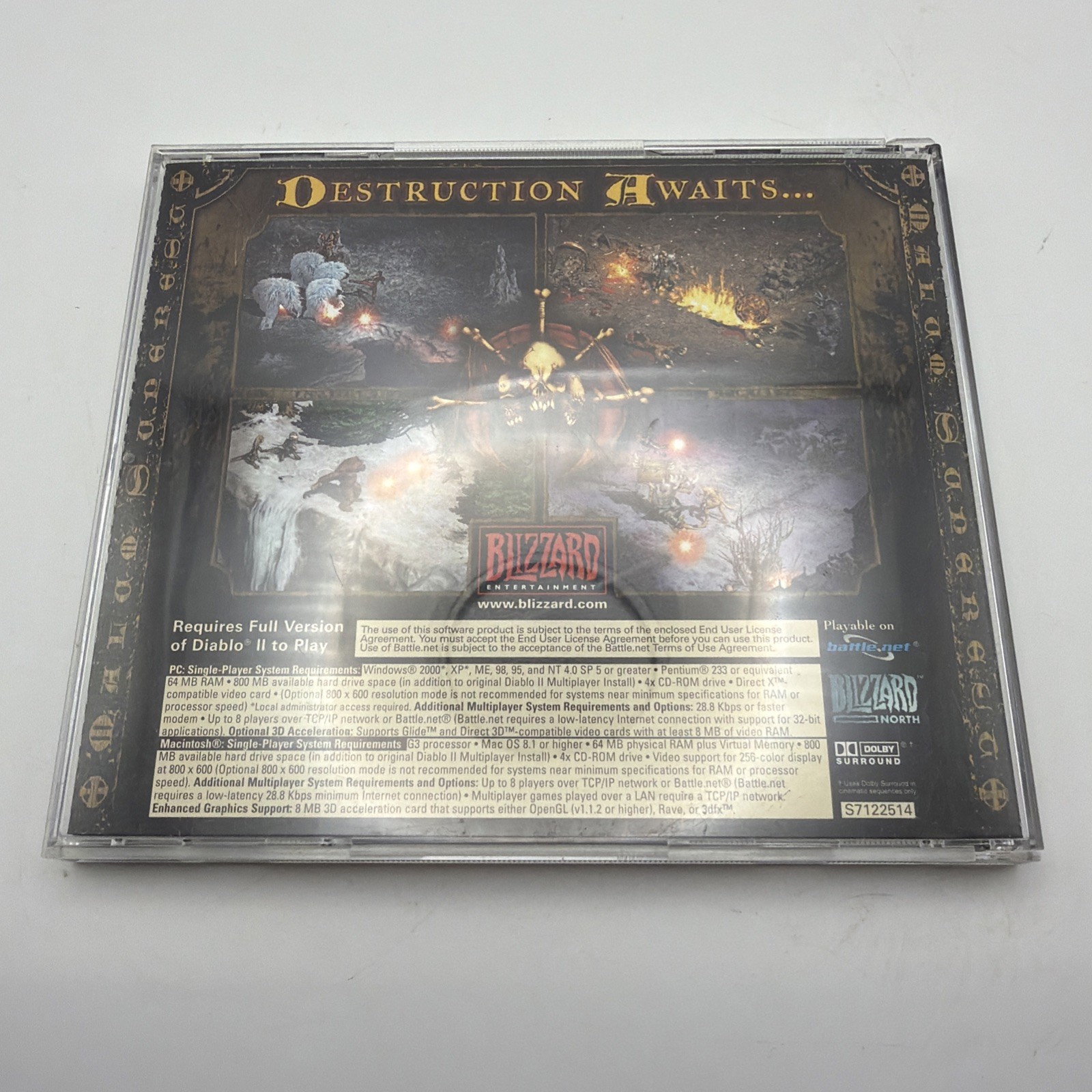 Diablo 2 II Lord Of Destruction Expansion Set PC Windows CD-ROM 2001 Untested