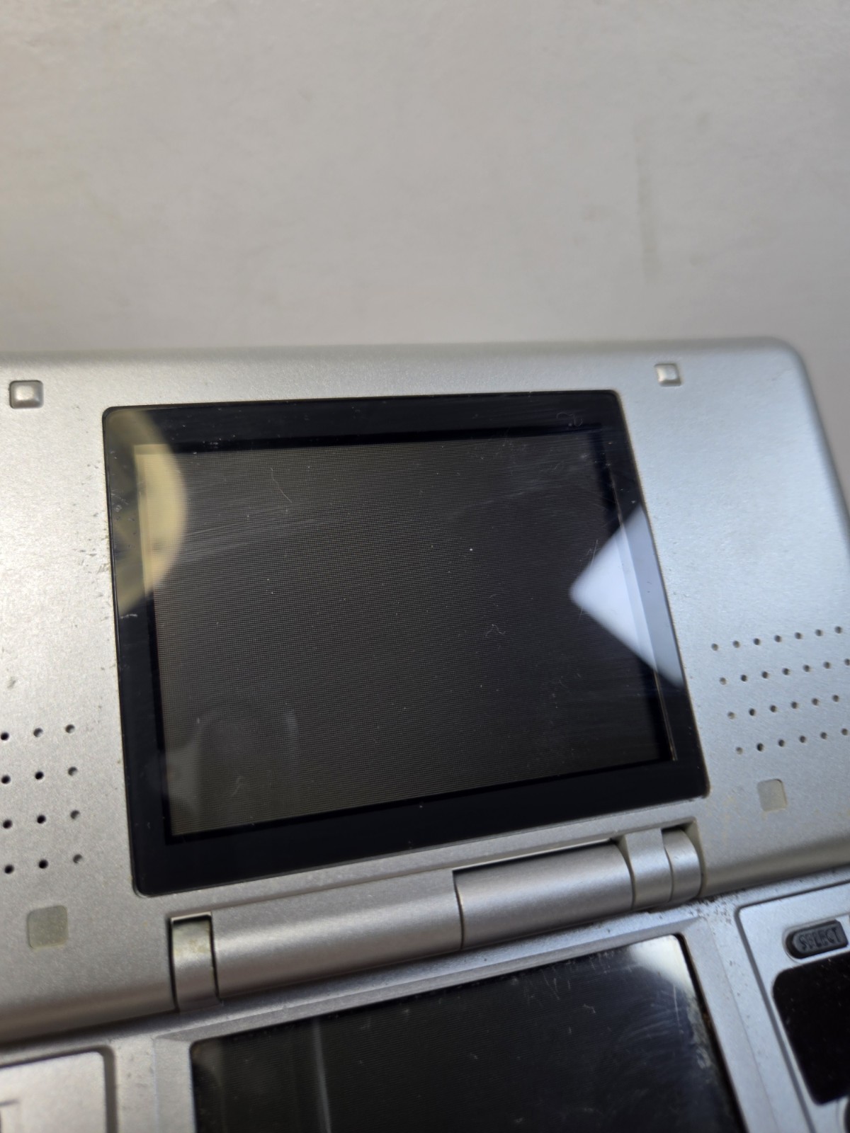 Nintendo DS Original Console NTR-001 with Charger Silver Tested Works