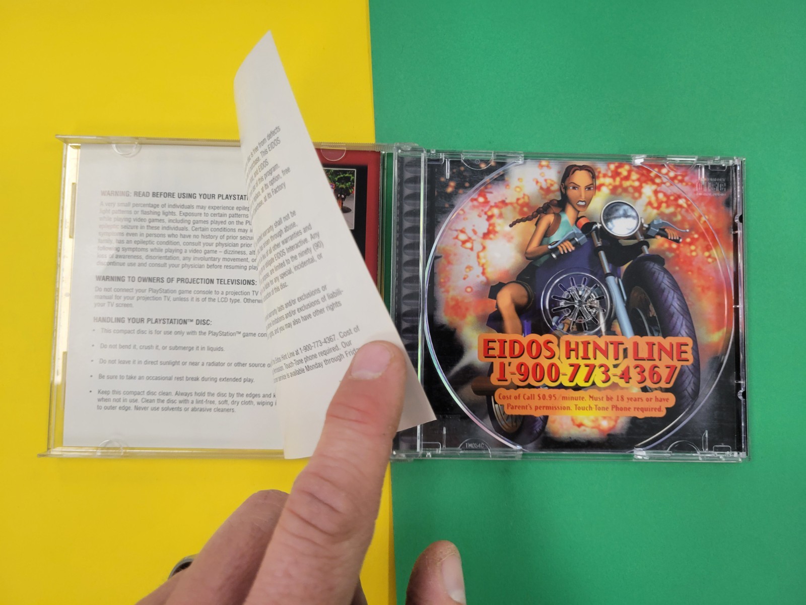 Tomb Raider II 2 Starring Lara Croft Playstation PS1 Case And Manual Cover Only