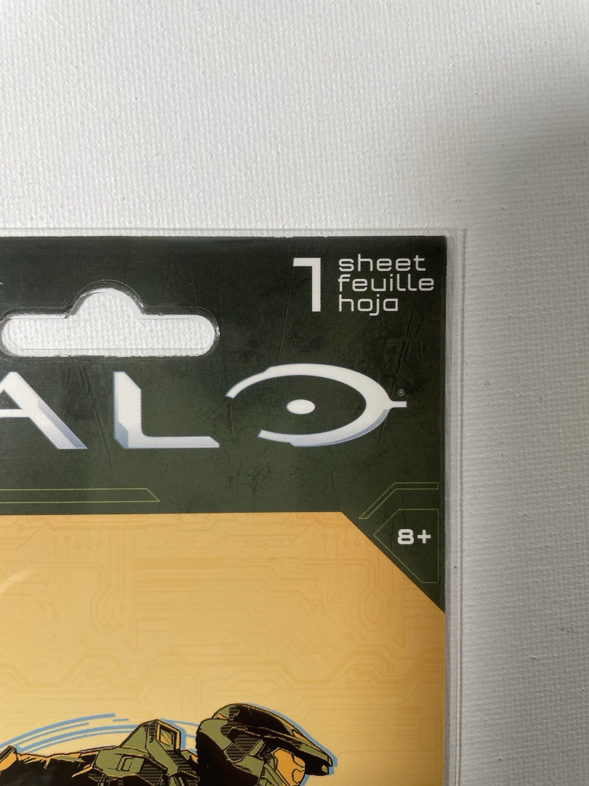 HALO3.5”x4.25”Decal Master Chief High Sprint,clear,turquoise XBOX 343industries
