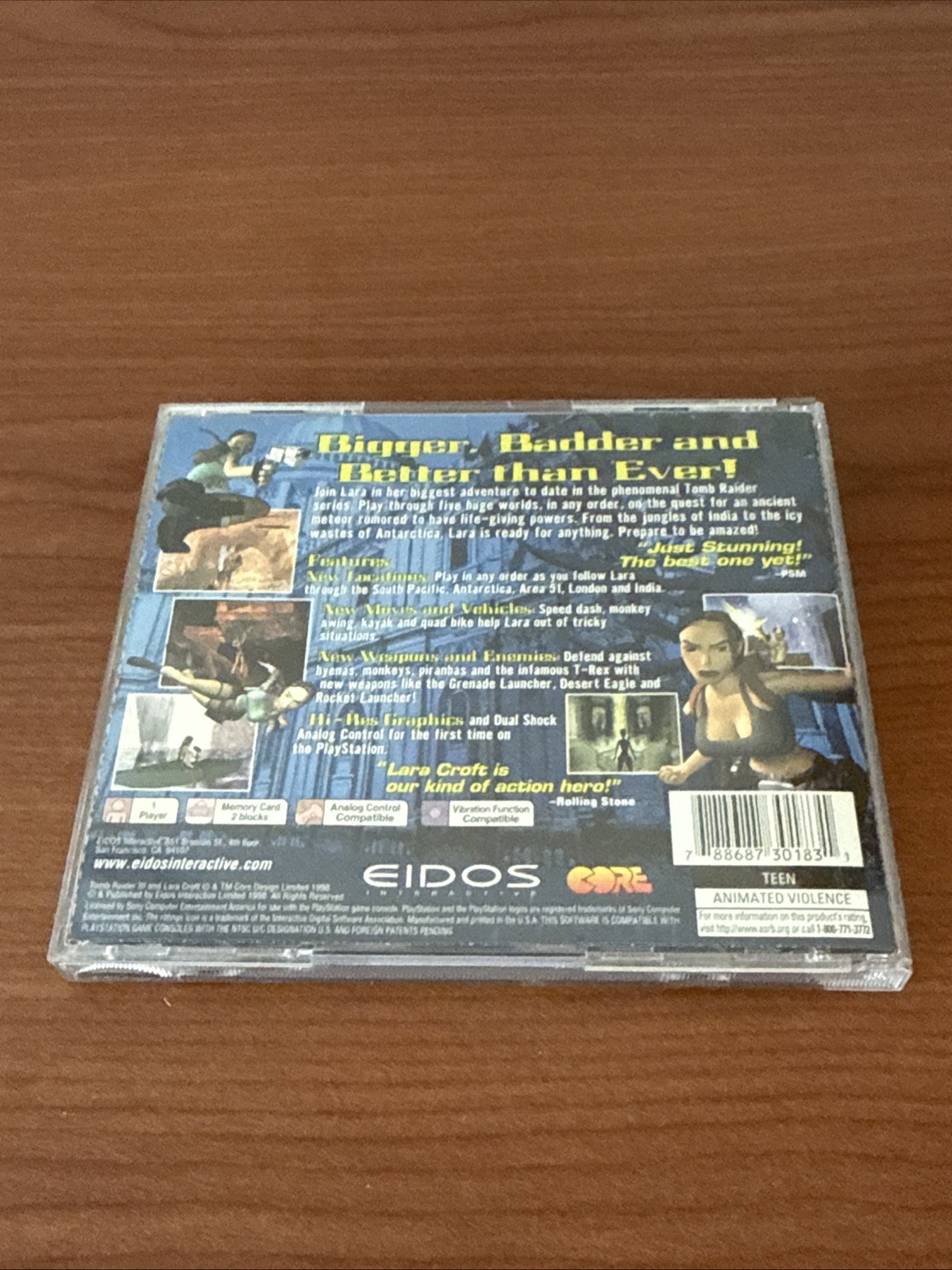 Tomb Raider III 3 PlayStation 1 PS1 Black Label Complete CIB Tested