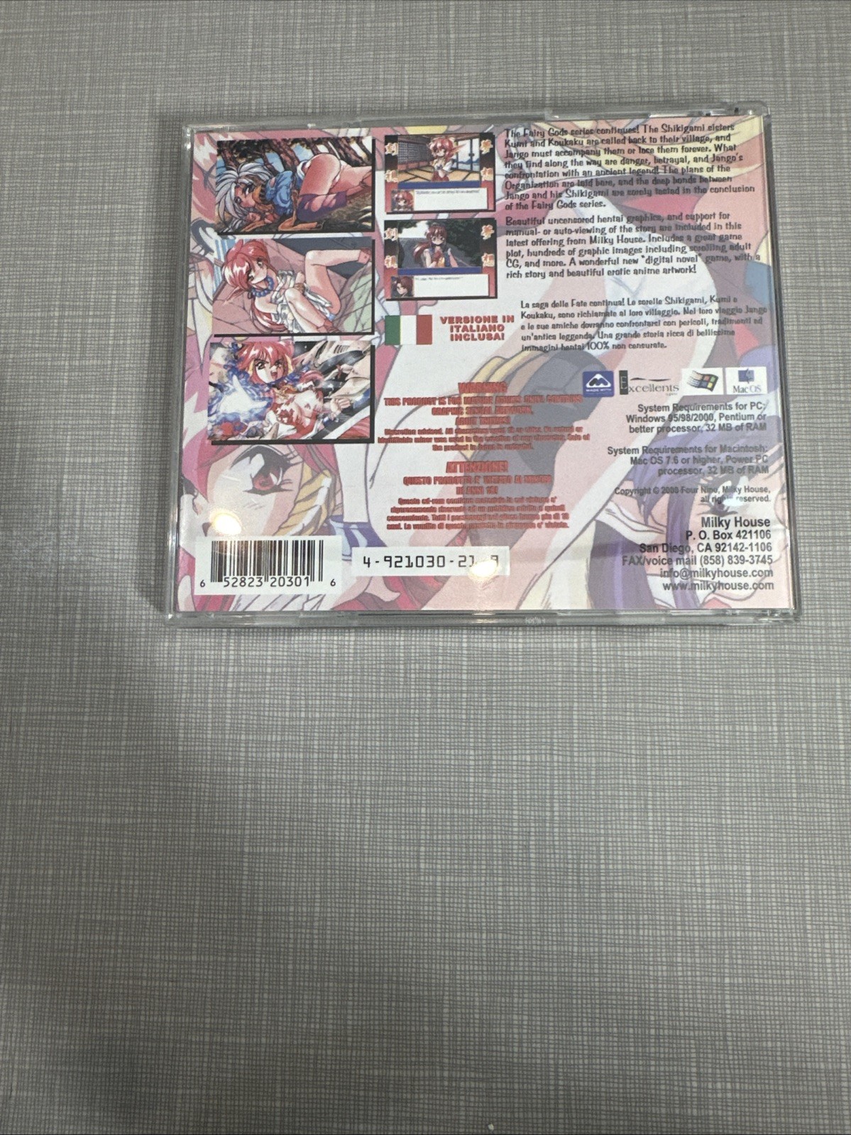 Fairy Nights PC Game CD-ROM Anime Windows 95/98 RARE By Milky House
