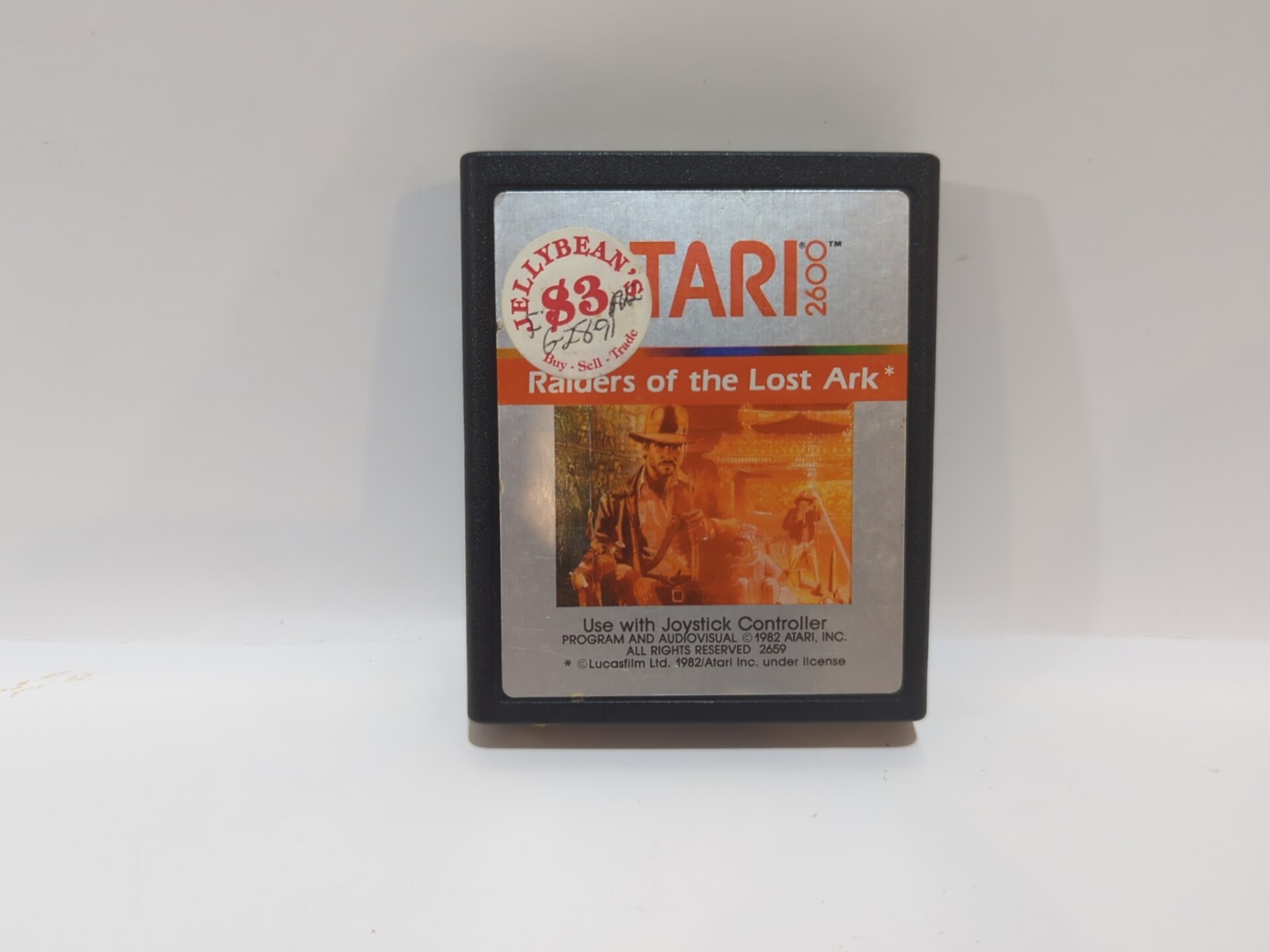 Raiders of the Lost Ark (Atari 2600, 1982) Game Cartridge and Manual Tested