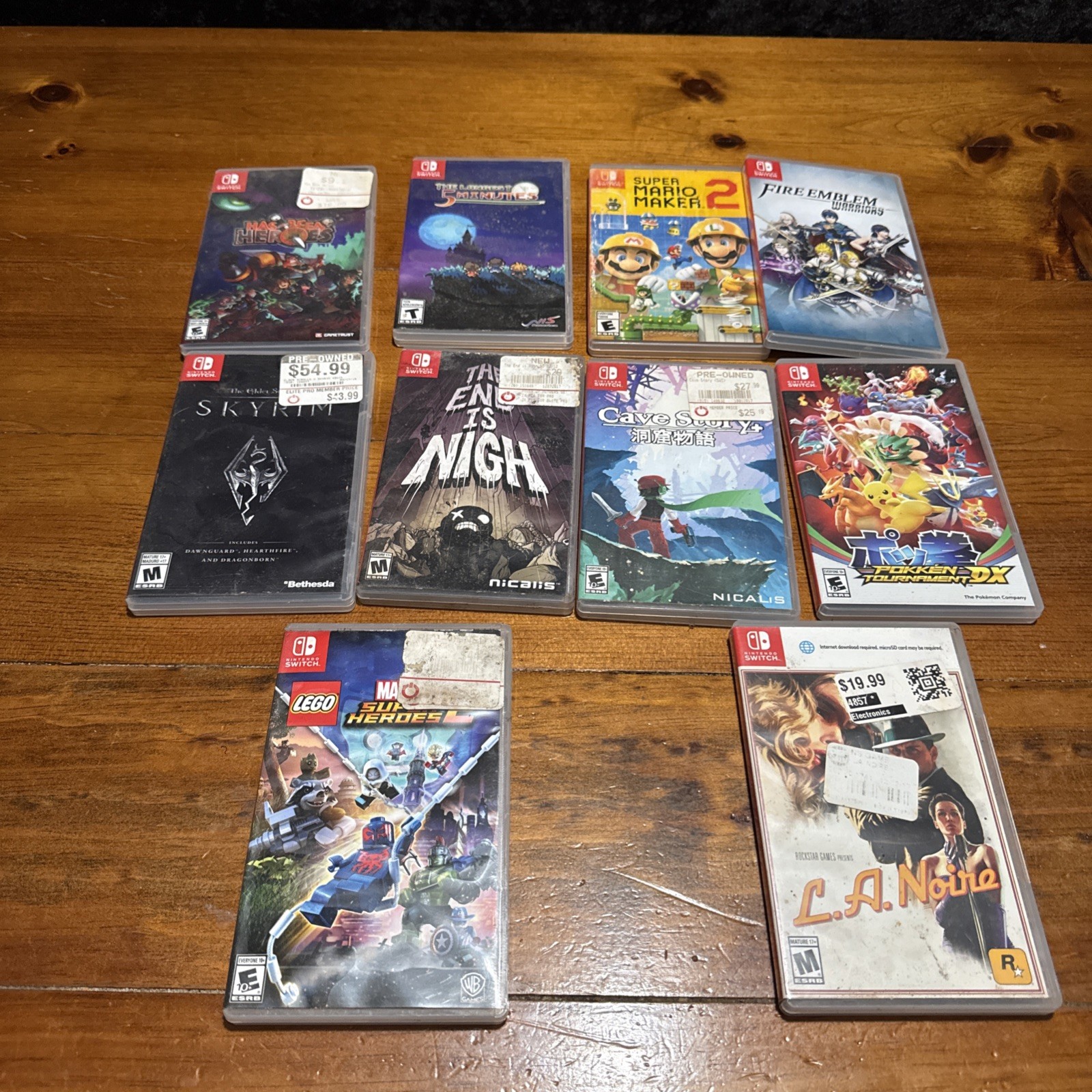 Lot of 10 Nintendo Switch CASES ONLY – NO GAMES EMPTY CASES