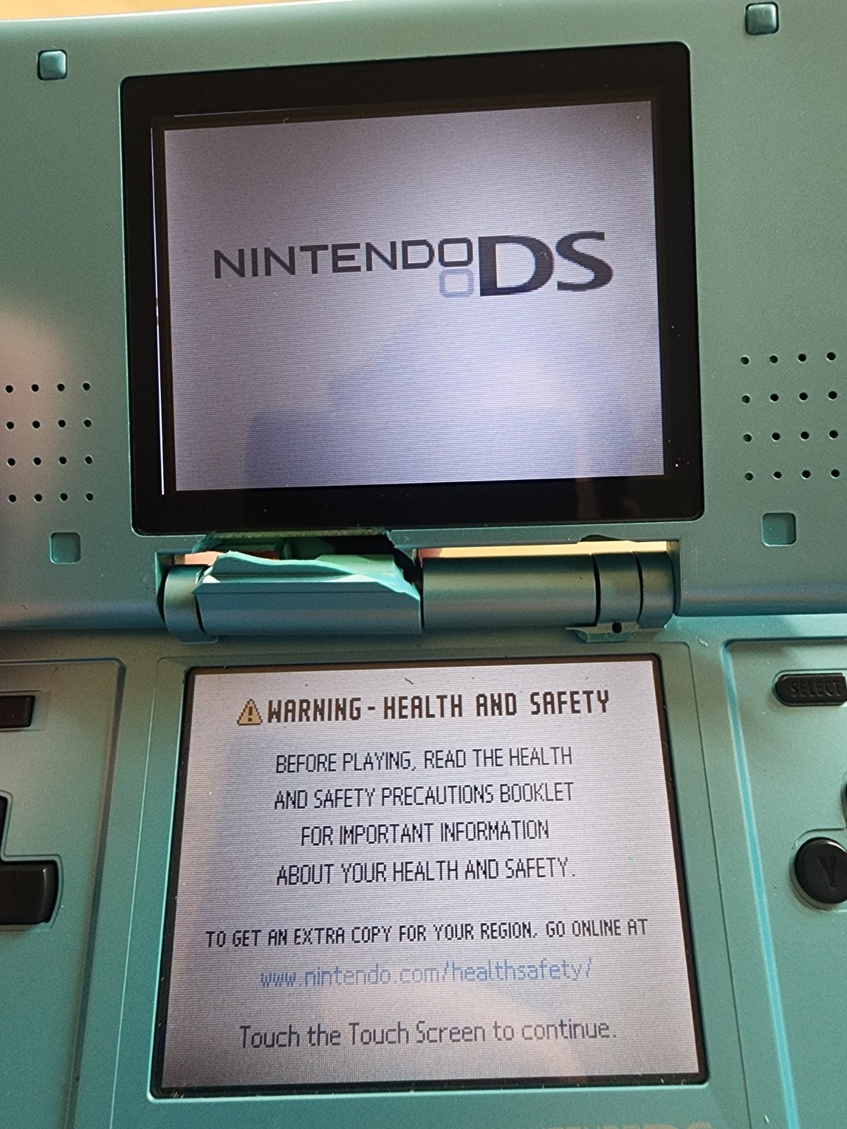 Nintendo DS Original Console System NTR-001 Fat + Charger DS GBA Games HINGE BRK