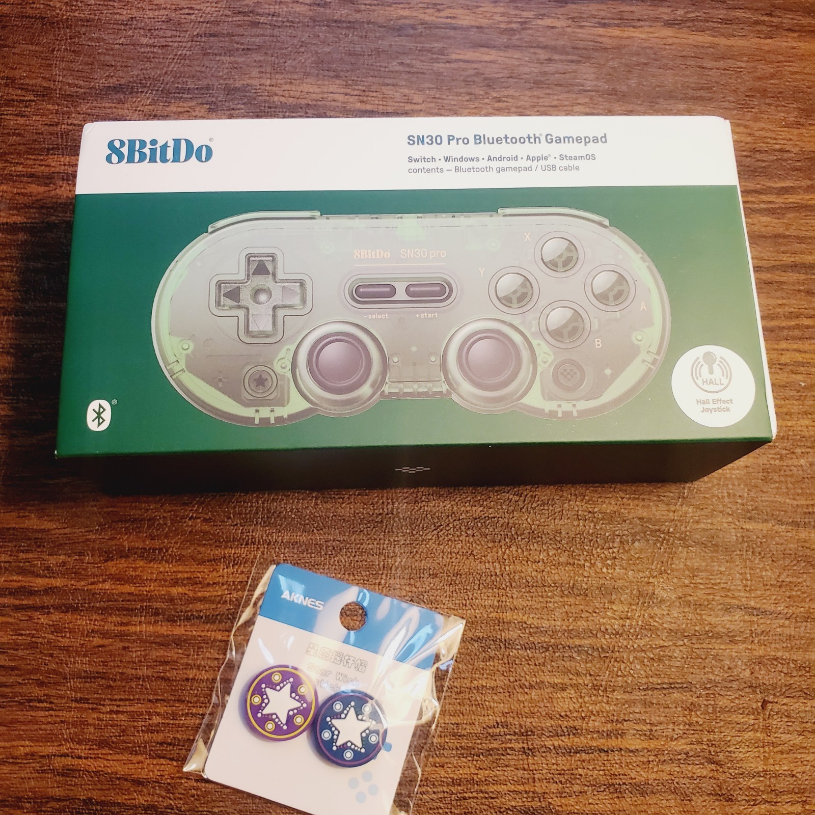 8BitDo SN30 Wireless Gamepad for Switch, Android, PC, Steam, Apple, Pi GREEN