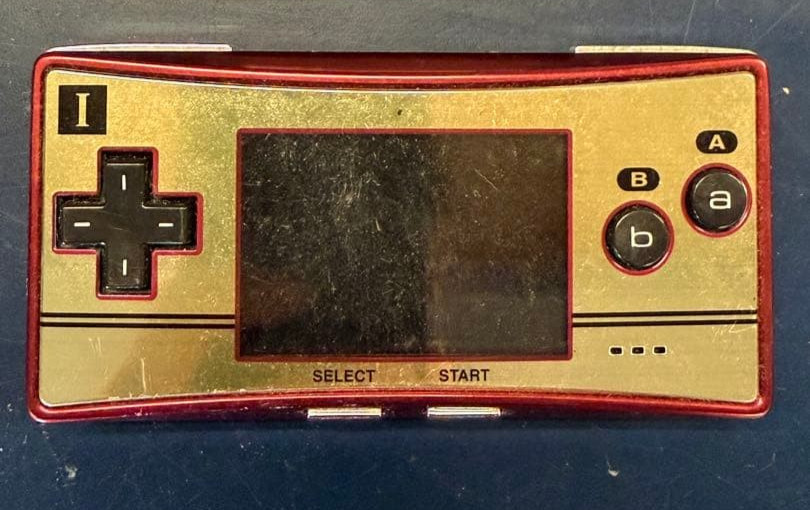 Nintendo Gameboy Micro Famicom Color Console 1Game Working s2146M