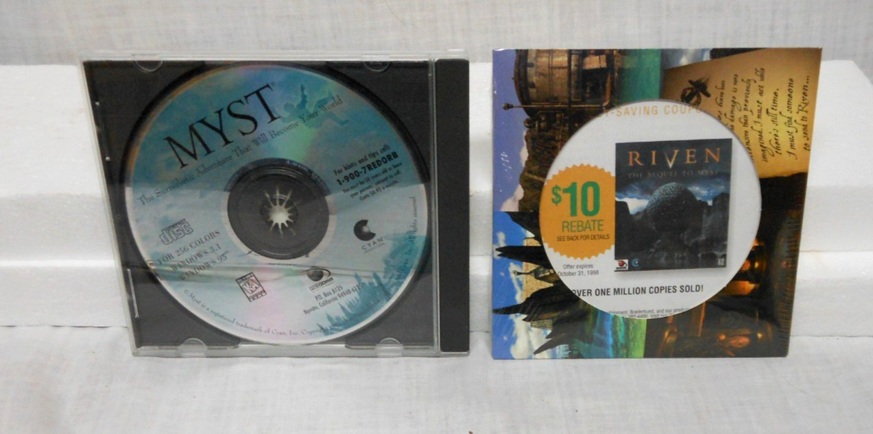 MYST CYAN PRODUCTION PC GAME – 1997 – GOOD COND