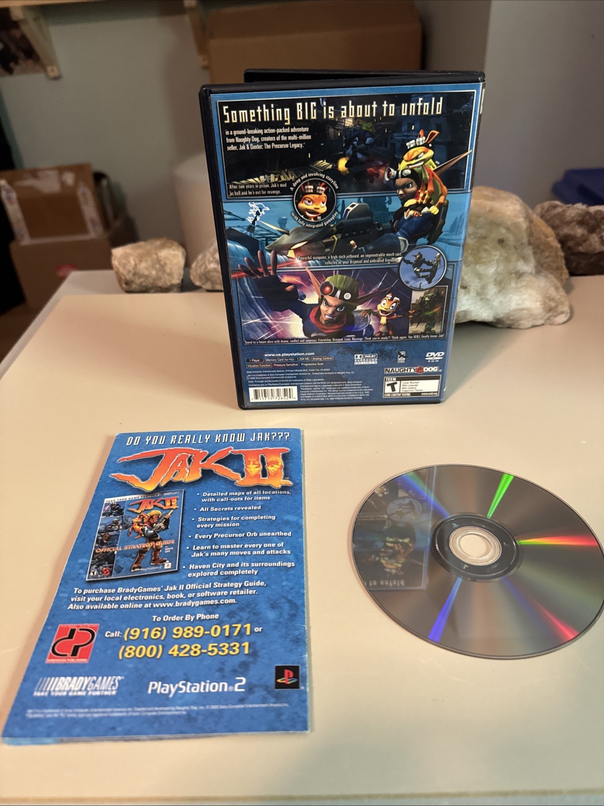 Jak II (Sony PlayStation 2, 2003). Tested. CIB. Clean Throughout!