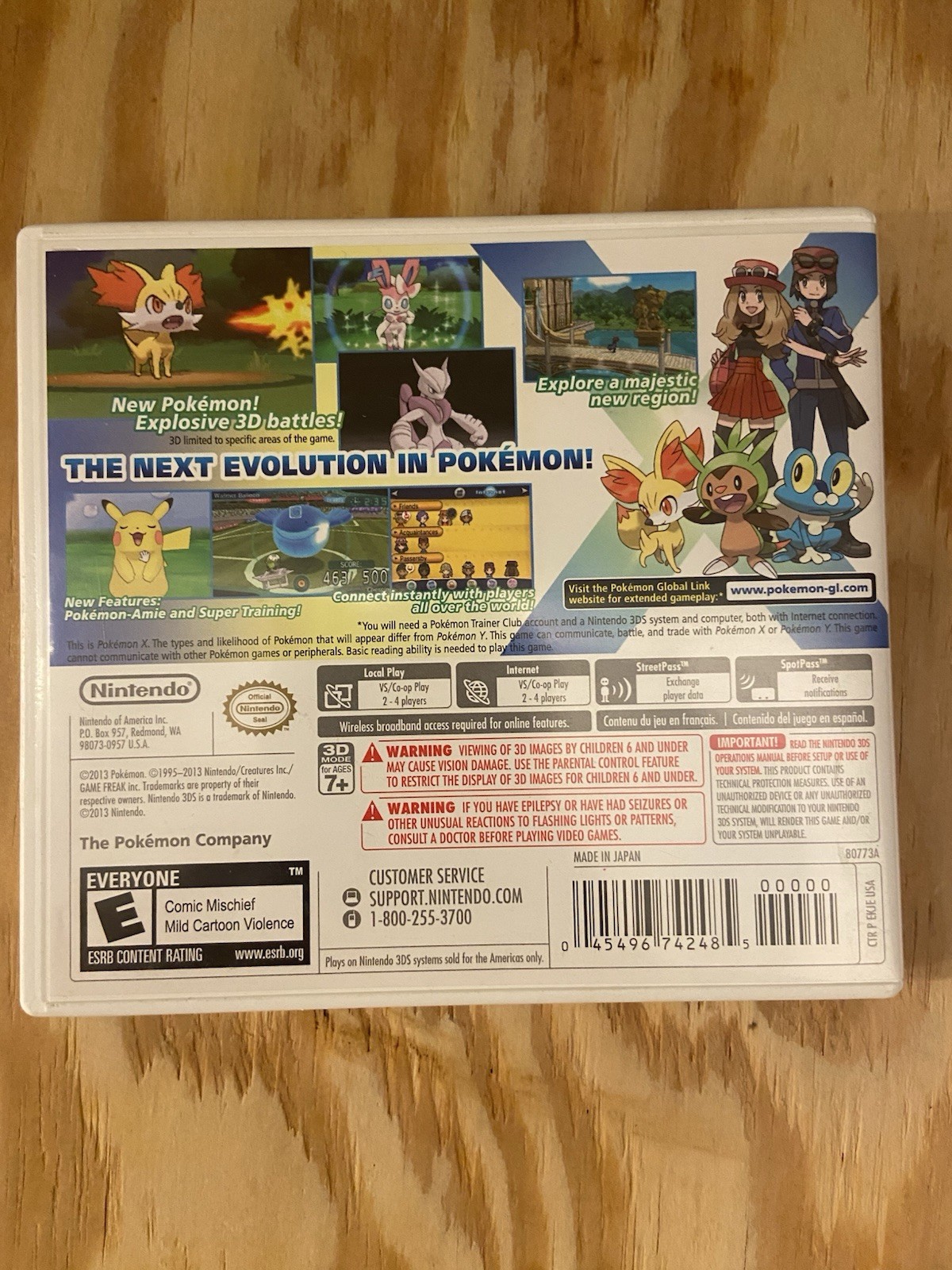 Pokemon X-Nintendo 3DS-CIB-TESTED & WORKING