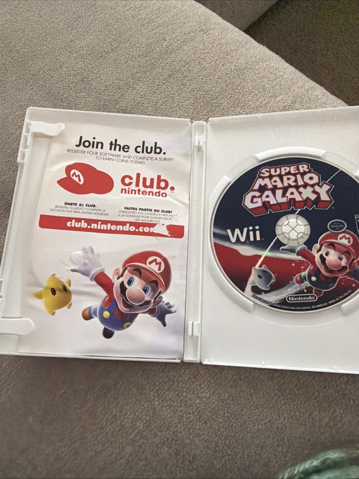 Super Mario Galaxy Nintendo Wii – No Manual Tested READ