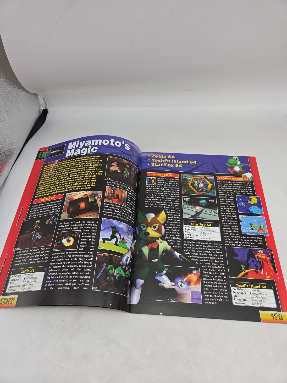 Nintendo Power Guide To E3 1997 Promotion Retail Game Catalog / Booklet