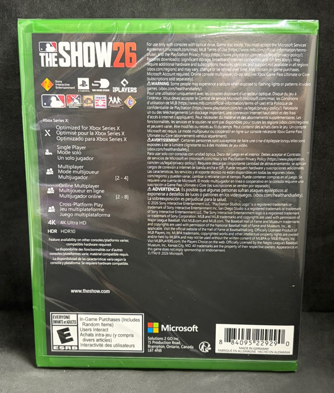 MLB The Show 26 (Xbox Series X) BRAND NEW