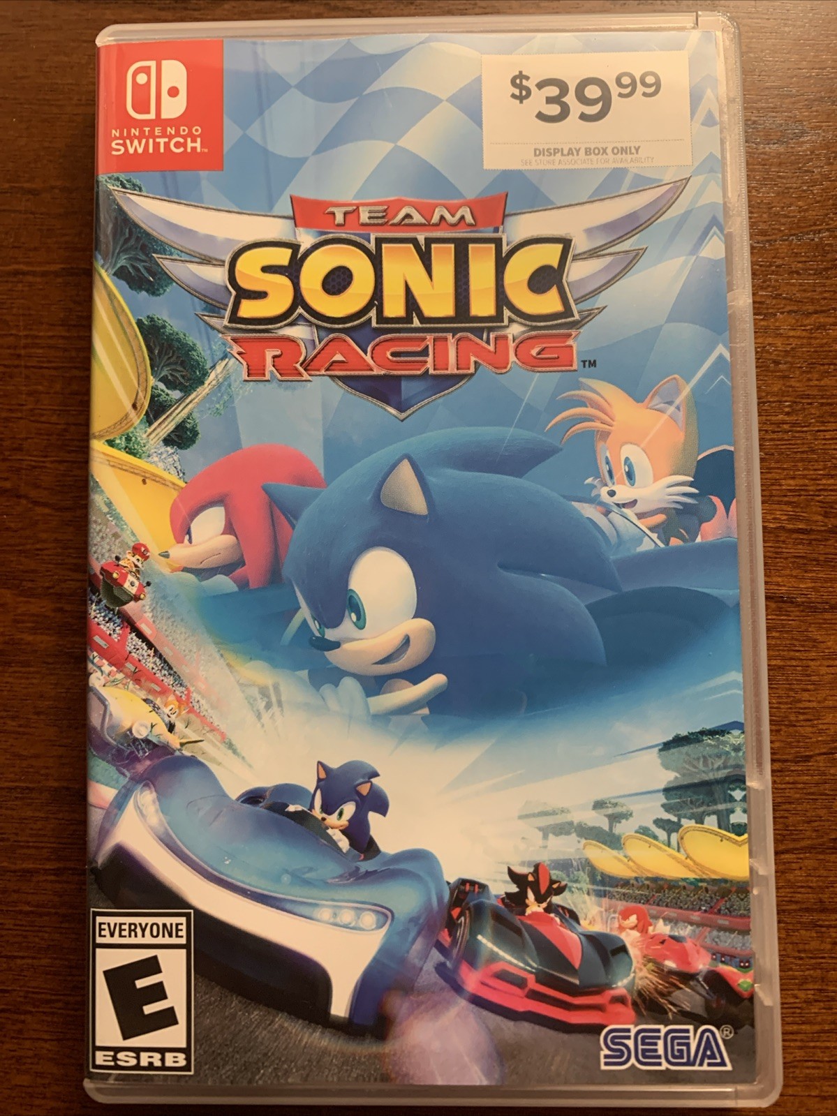 Team Sonic Racing – Nintendo Switch Gamestop Display Box Authentic RARE No Game