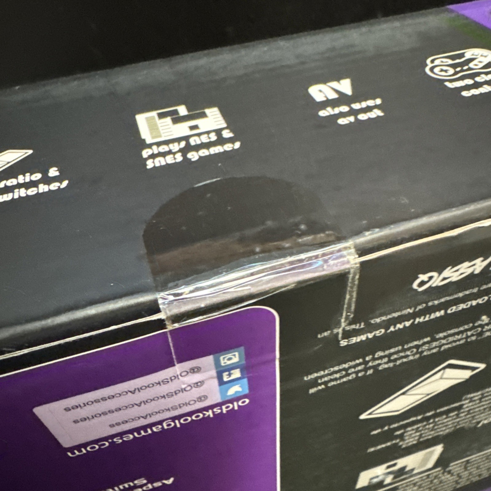Classiq 2 HD 720p Twin Video Game System Grey/Purple for SNES/NES *OLD SKOOL*