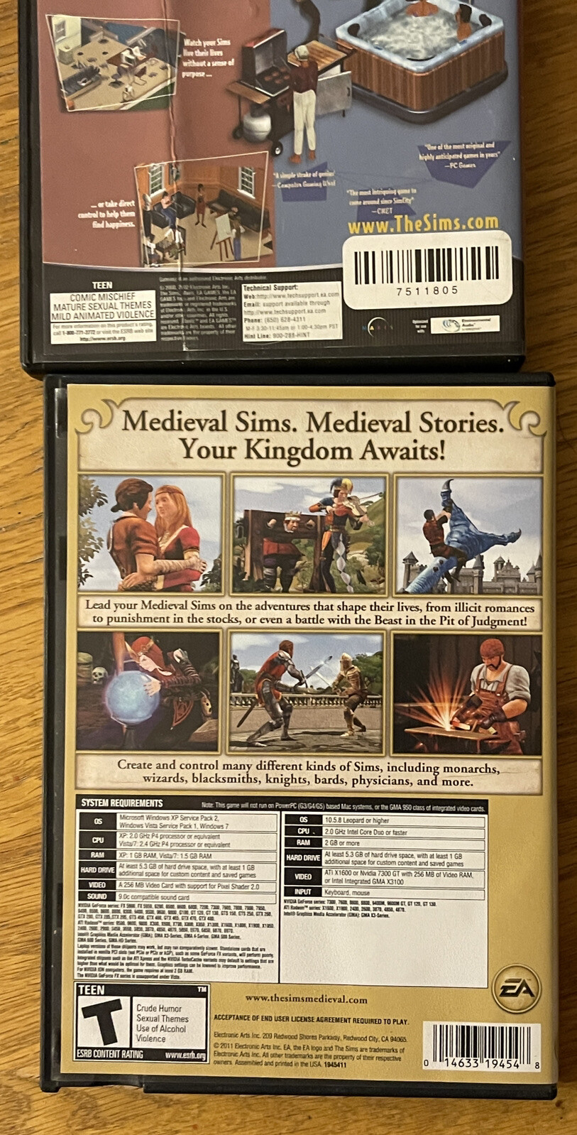 Lot 3 The Sims & Sims Medieval Simcity Societies- PC/Mac Windows Video Games
