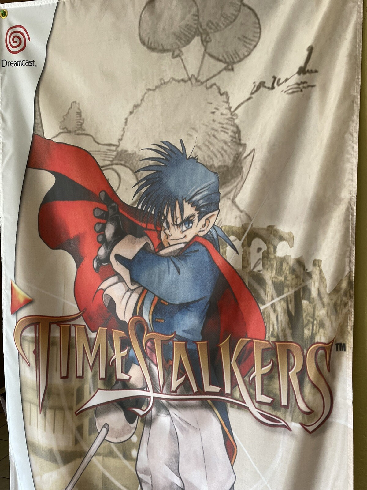 Time Stalkers 5ft Flag Sega Dreamcast 2000 Banner Poster